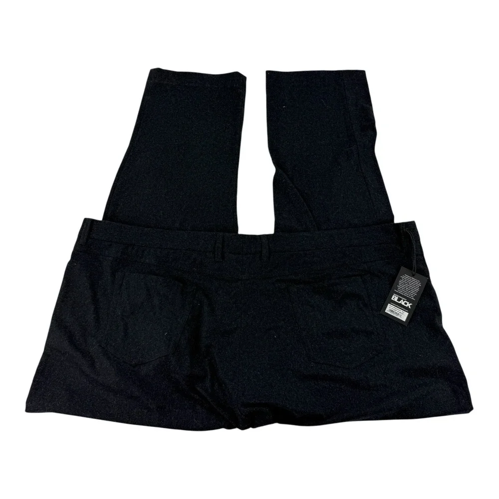Westport Black 54x35 Navy Blue Ceramica Wool Stretch Flat Front‎ Pants NWT